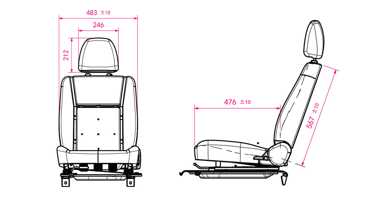 C35-轻型货车座椅
